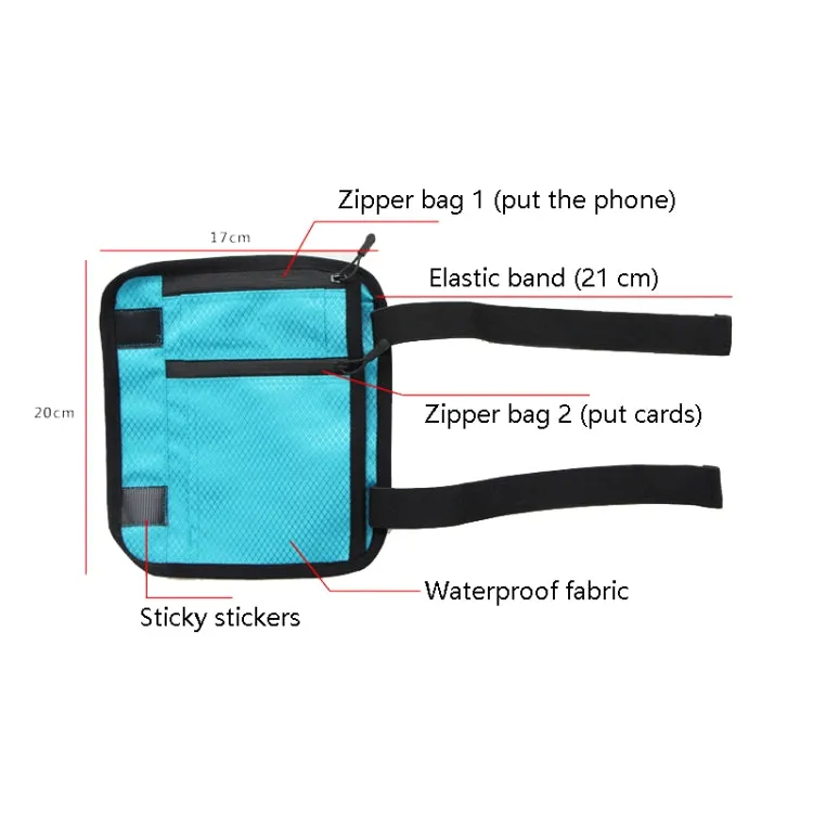189 Sports Leg Bag Mini Mobile Phone Feet Bag(Green)