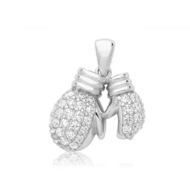 Acotis Silver Boxing Gloves Zirconia G61147