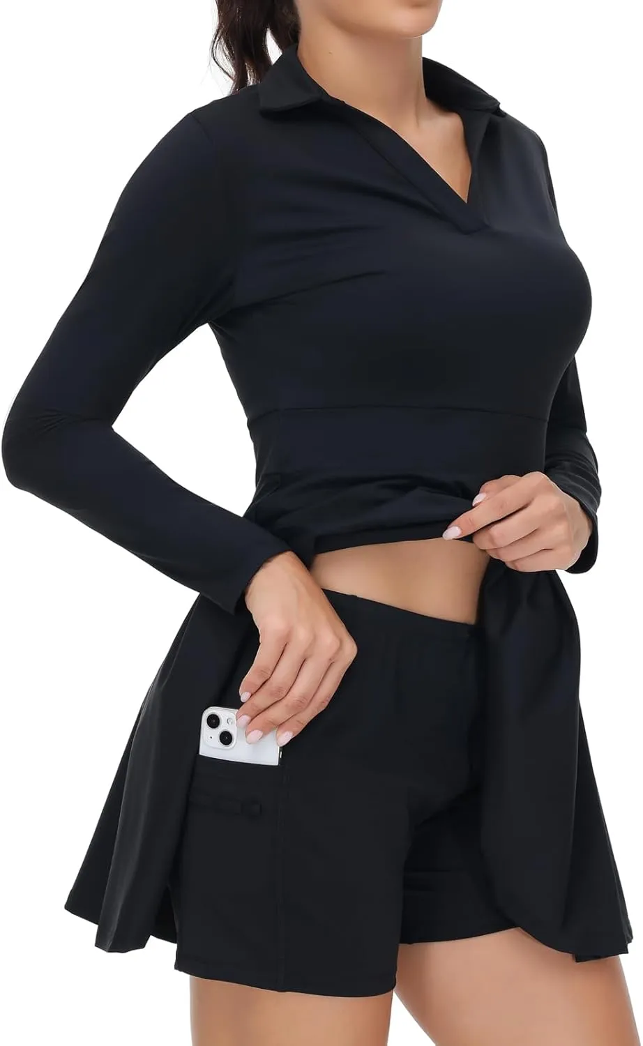 Cute Golf Tennis Dress Workout Athletic Dresses for Women with Shorts Pockets 2 Piece Sets Outfits Summer Clothes