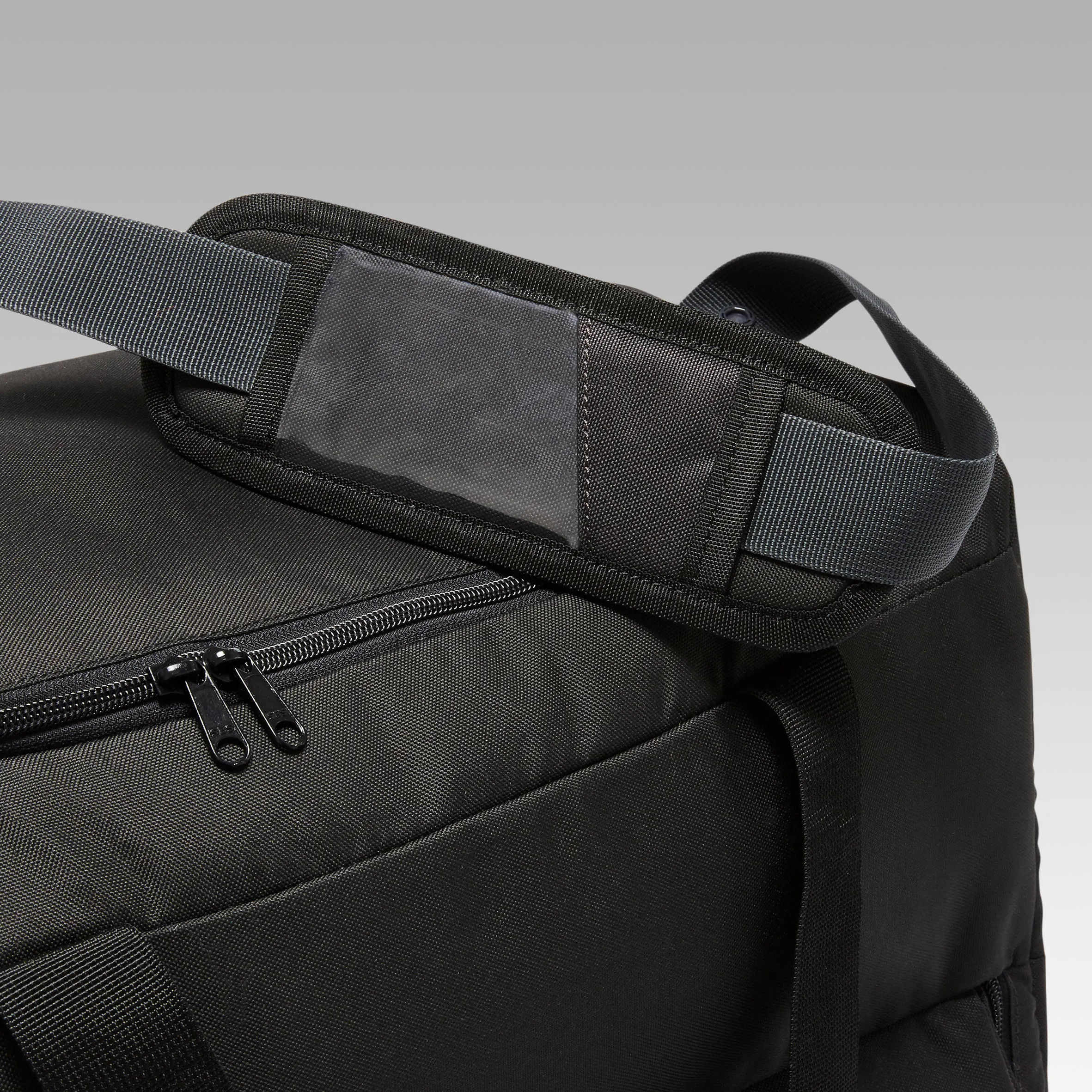 Football sports bag Hardcase 45l black KIPSTA, black/charcoal gray