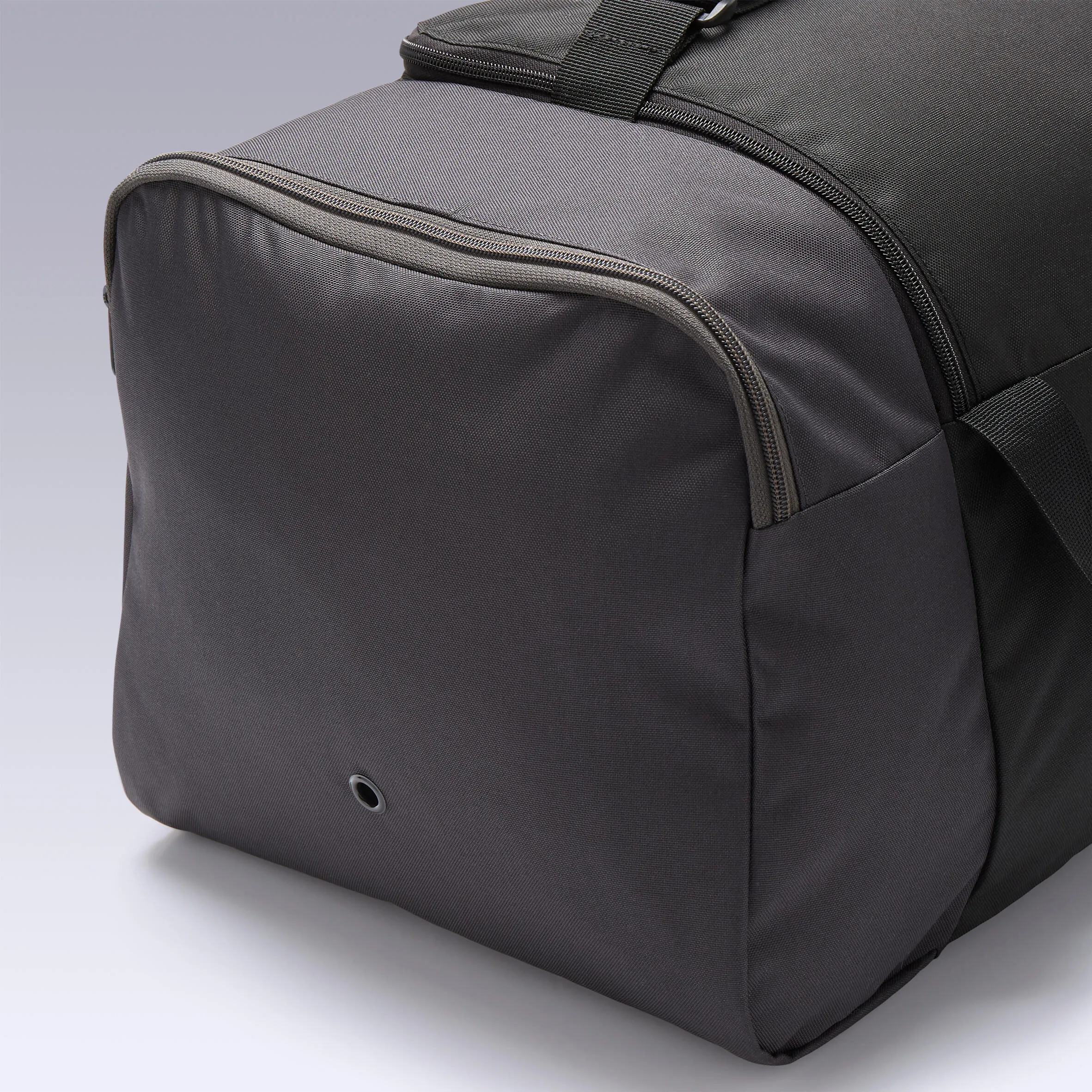 Football sports bag Hardcase 45l black KIPSTA, black/charcoal gray