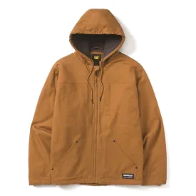 Hooded Sherpa Lined Jacket  Bronze