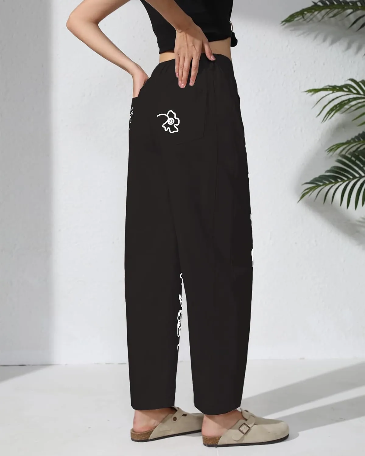 Kedera Embroidered Jeans for Women 2025 Baggy Boyfriend Jeans Barrel Leg Horseshoe Jeans Women Vintage Mid Rise Jeans