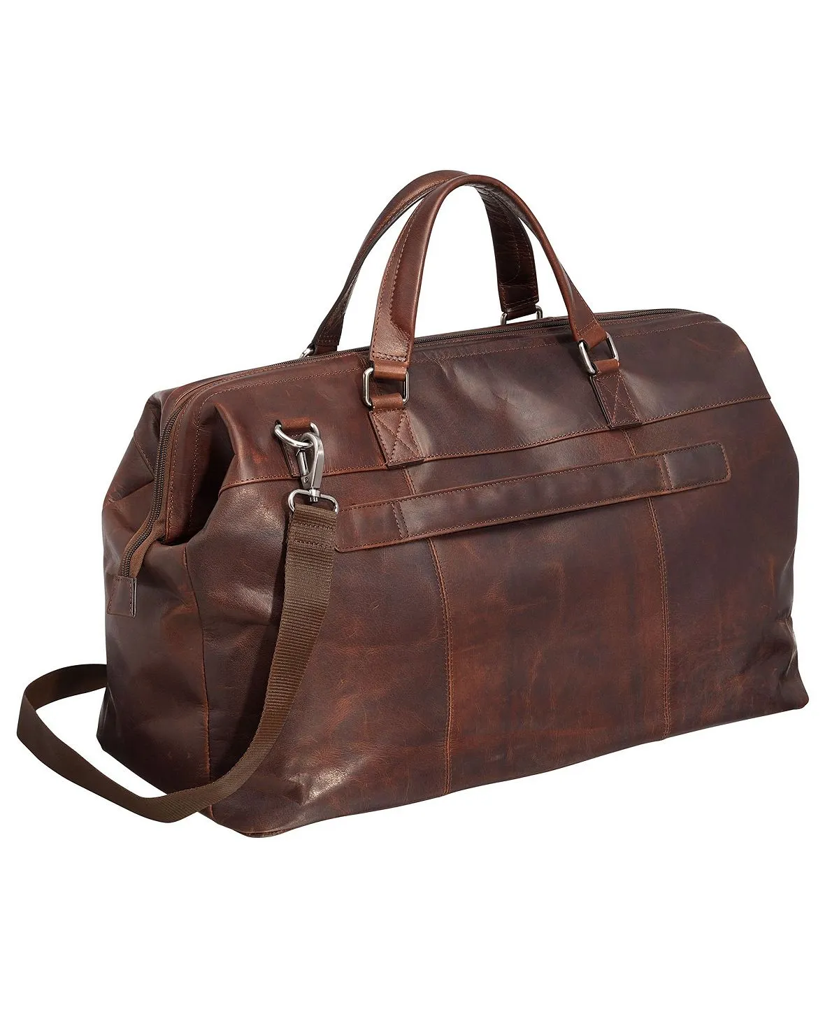 Mancini Men's Hand Luggage Sports Bag, Brown