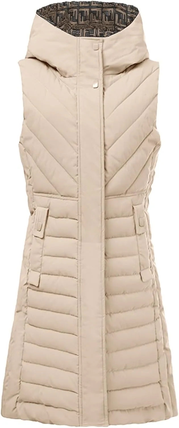 New Down Vest Women's Short Autumn And Winter Loose Fashionable Vest Fleece Fashion Vest Womens