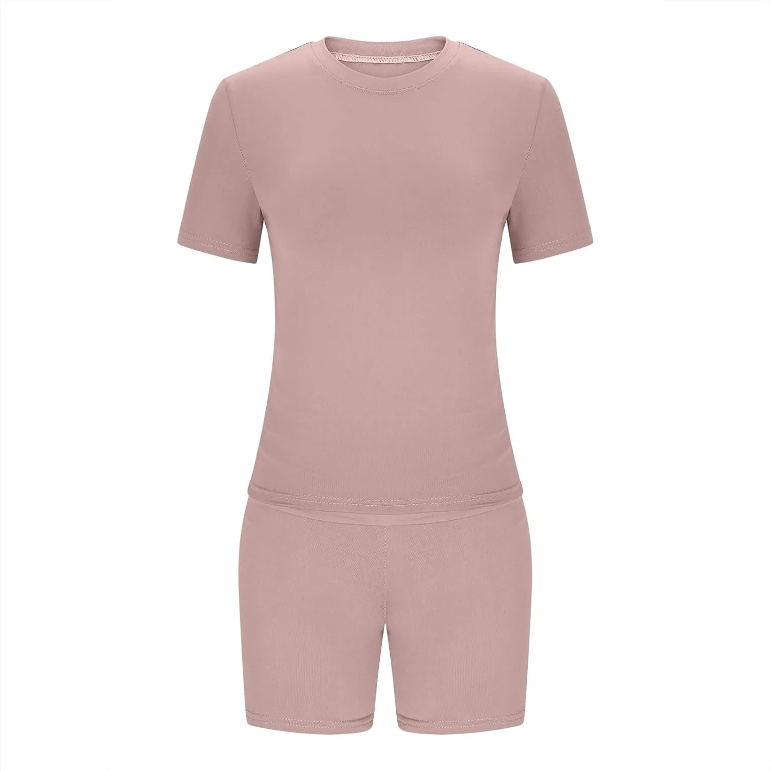 Ruziyoog Womens 2 Piece Lounge Sets Casual Summer Workout Short Matching Clothing Sets Going Out Two Piece Outfits Yoga Gym