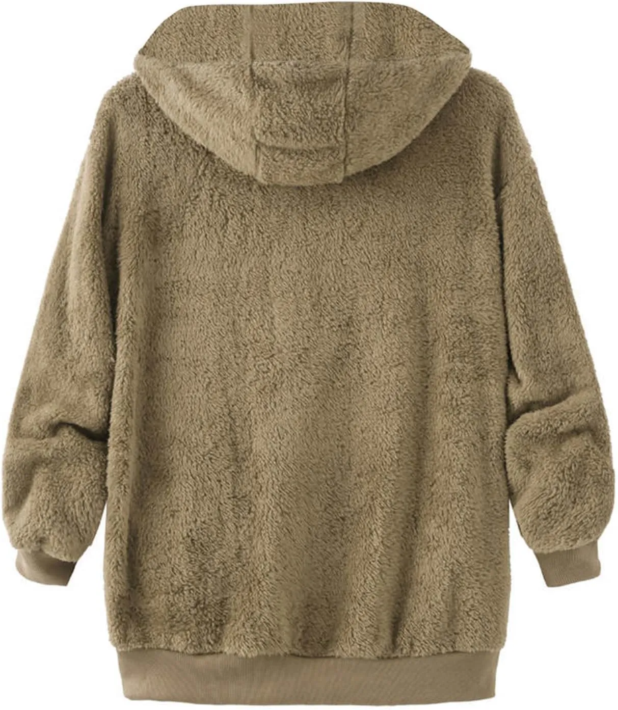 Sherpa Hoodies for Women 2024 Fashion Winter Jackets Shaggy Fuzzy Fleece Jackets Warm Soft Teddy Coats Outerwear