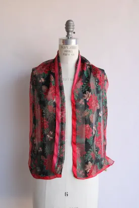 Vintage 1990s NWT Christmas Holiday Elaine Gold Scarf