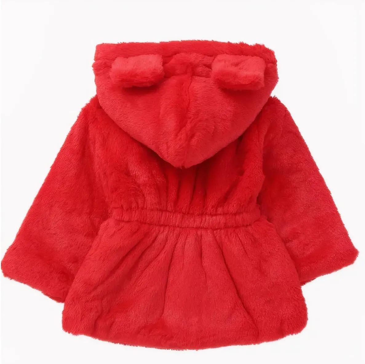 WEONEDREAM Toddler Girls Winter Fleece Coat Kids Hooded Faux Fur Jacket Baby Warm Outwear