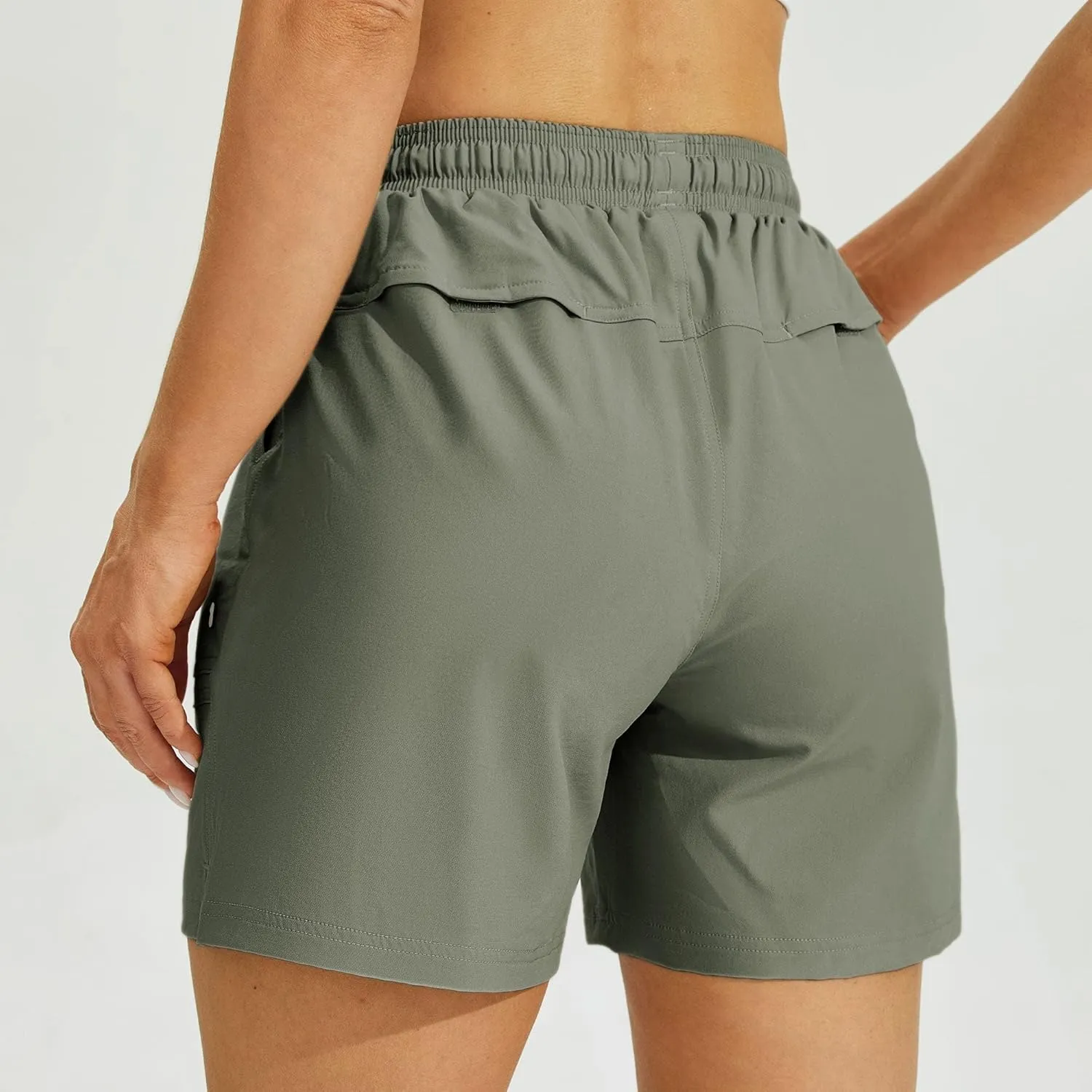 Willit Women's 5" Hiking Shorts Golf Athletic Outdoor Shorts Quick Dry Workout Summer Water Shorts with Pockets