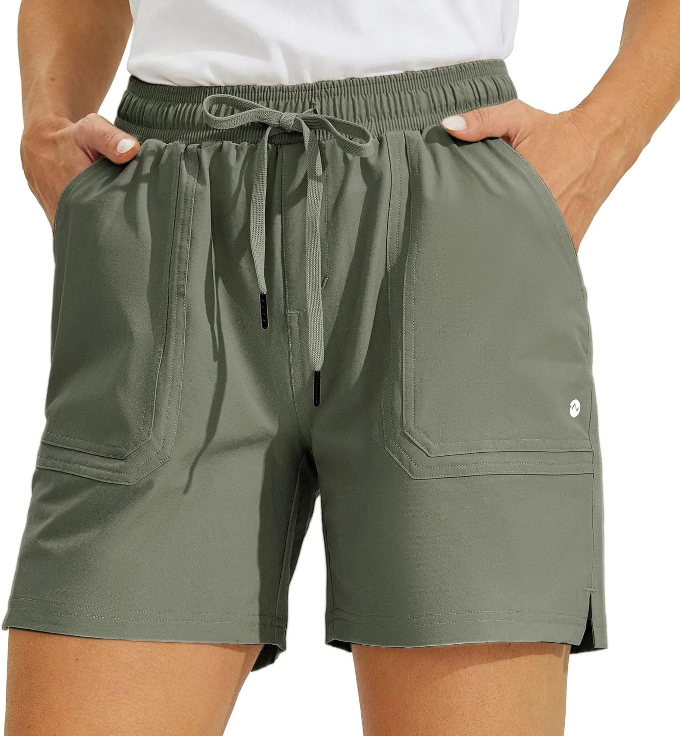 Willit Women's 5" Hiking Shorts Golf Athletic Outdoor Shorts Quick Dry Workout Summer Water Shorts with Pockets